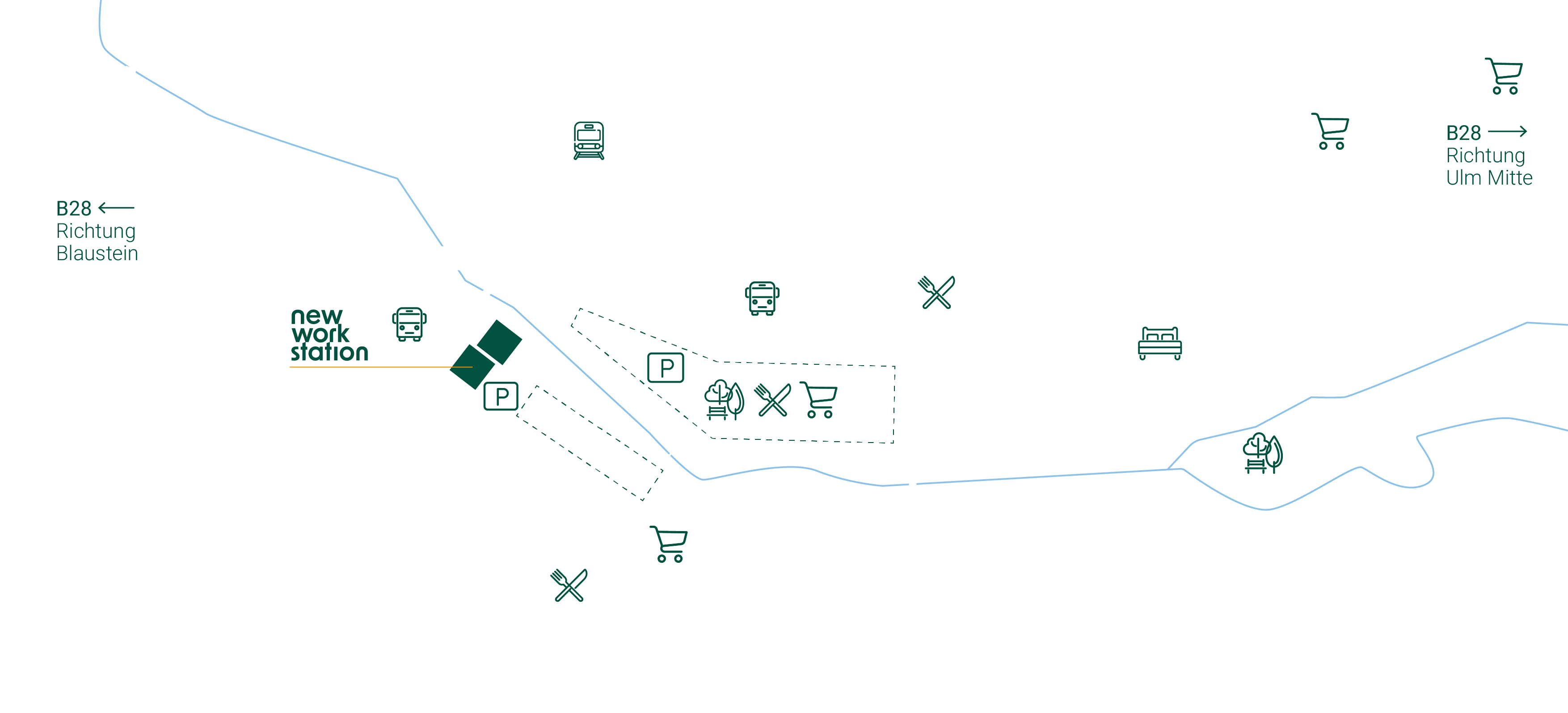 Lageplan des Standort Ulm